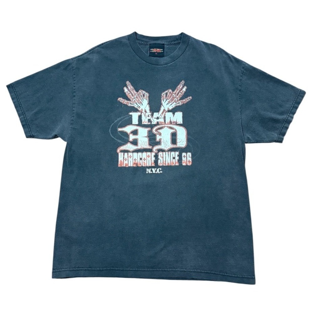 Vintage Y2K Dudley Boyz Wrestling Team 3D Hardcore Since 96 NYC New York T-shirt